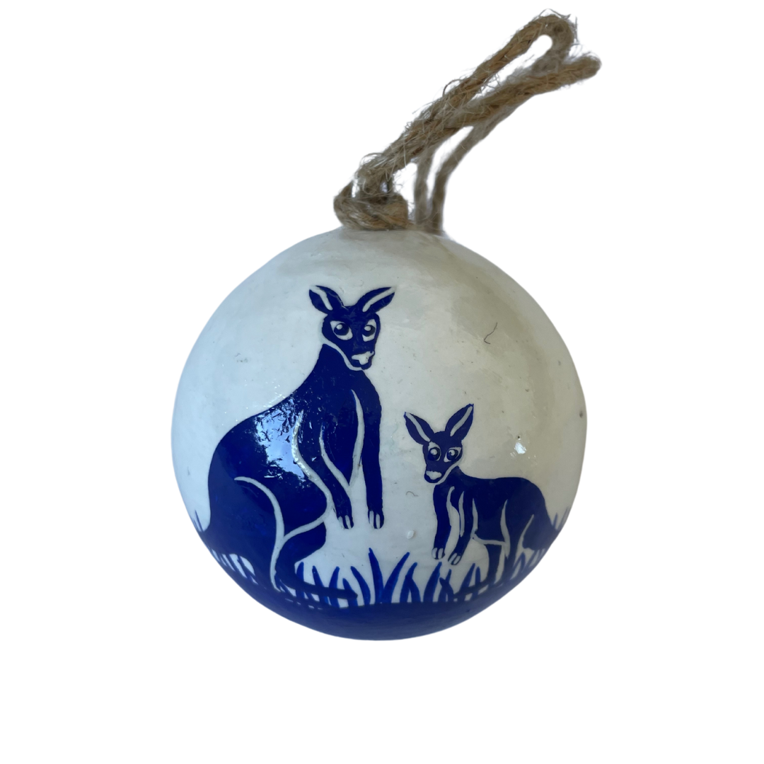 Hand-Painted Australian Marsupial Set - Kangaroo & Koala (Duo)