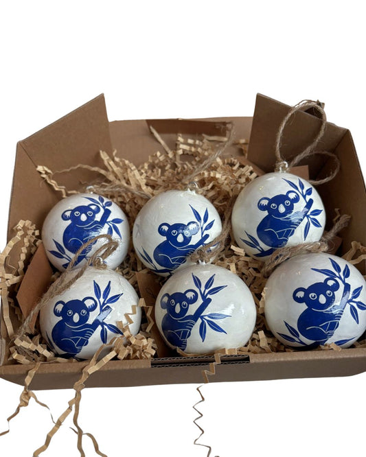 Hand-Painted Australian Marsupial Set - Koala, 6 pack